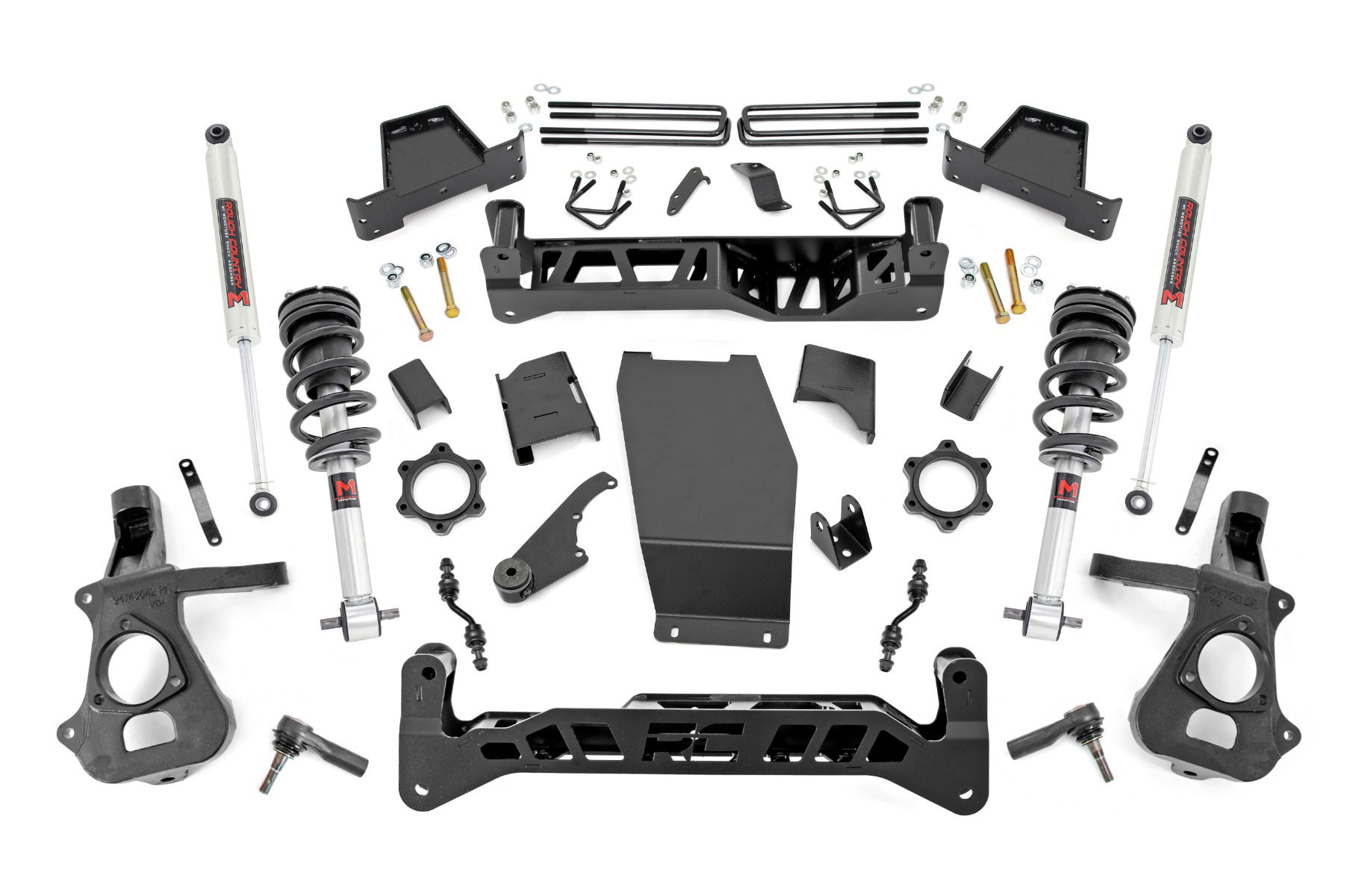 Rough Country 7-Inch Lift Kit with M1 Shocks for Chevy/GMC 1500 4WD