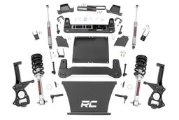 6-Inch Lift Kit with N3 Shocks for 2019–2024 GMC Sierra 1500 — Part 22932 dimension diagram, Rough Country