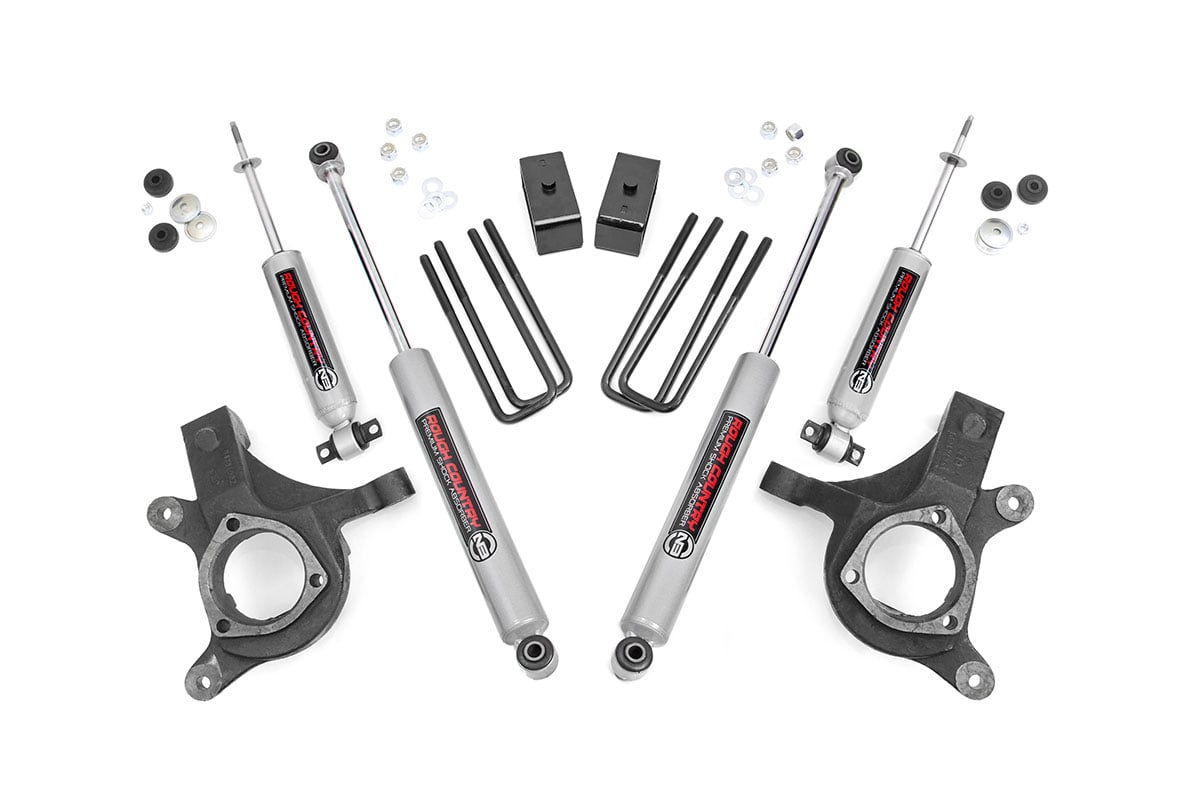 Rough Country 3-Inch Lift Kit with N3 Shocks for Silverado/Sierra 1500 2WD