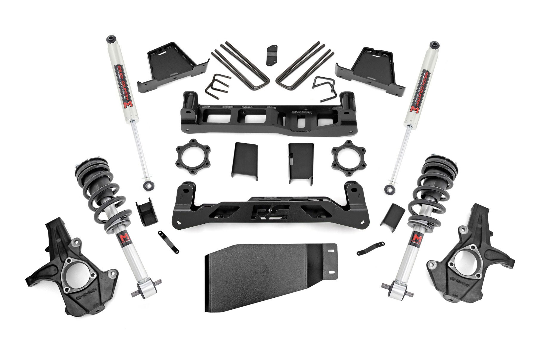 Rough Country 6-Inch Lift Kit with M1 Shocks for 2007–2013 Silverado & Sierra 1500