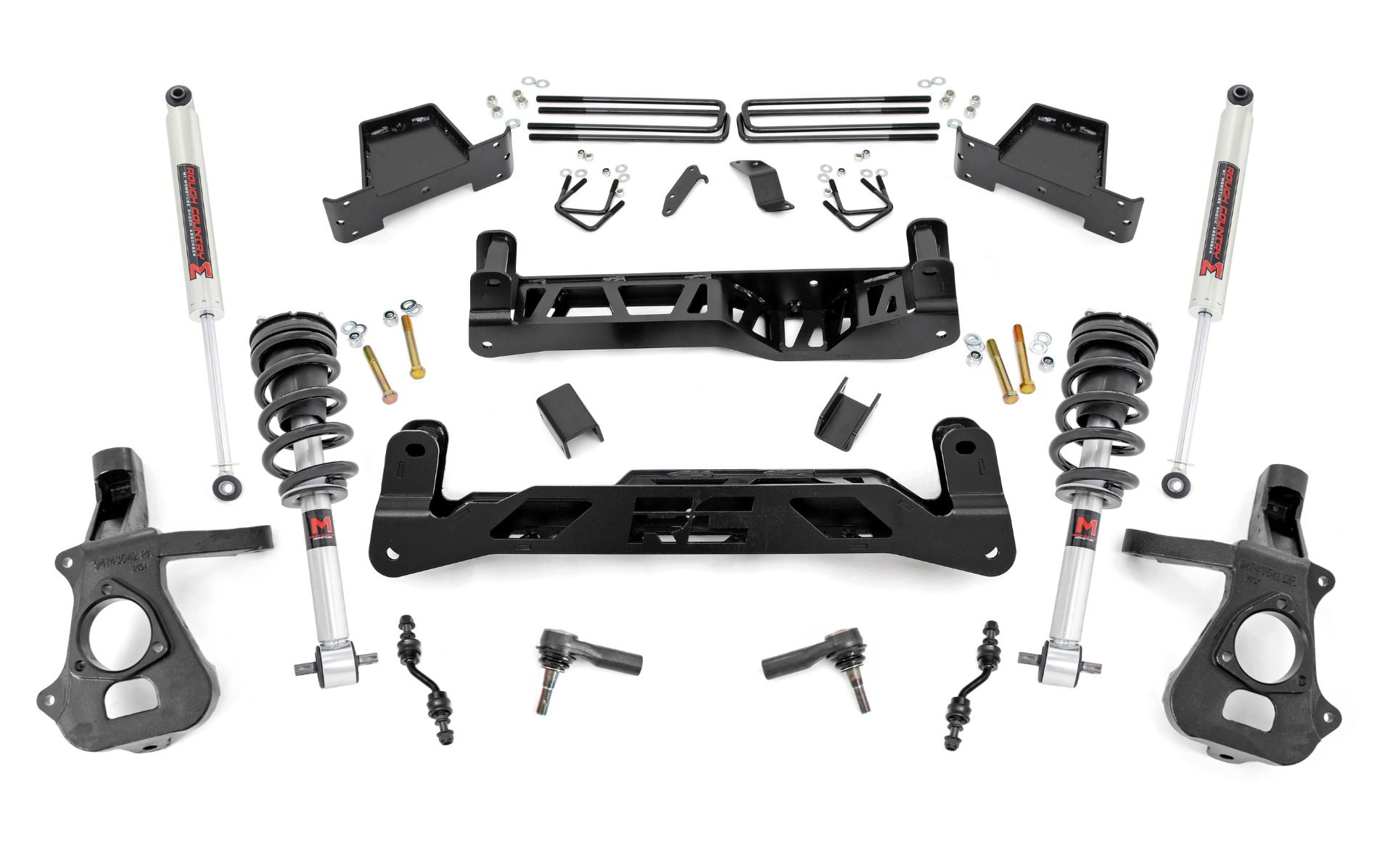 Rough Country 7-Inch Lift Kit with M1 Shocks for Chevy/GMC 1500 2WD