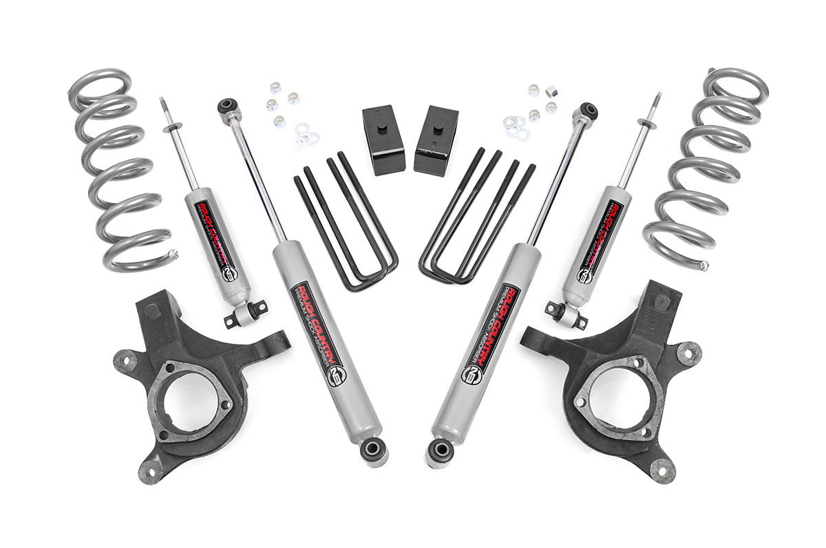 Rough Country 4.5-Inch Lift Kit with N3 Shocks for Silverado & Sierra 1500 2WD