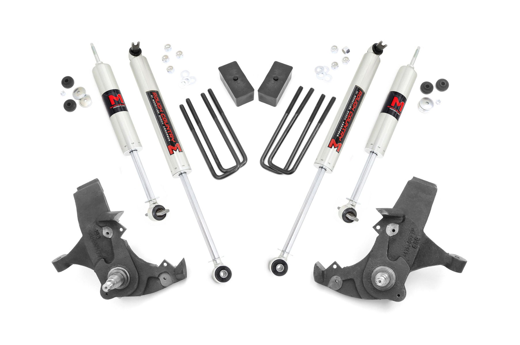 Rough Country 4-Inch Lift Kit with M1 Monotube Shocks