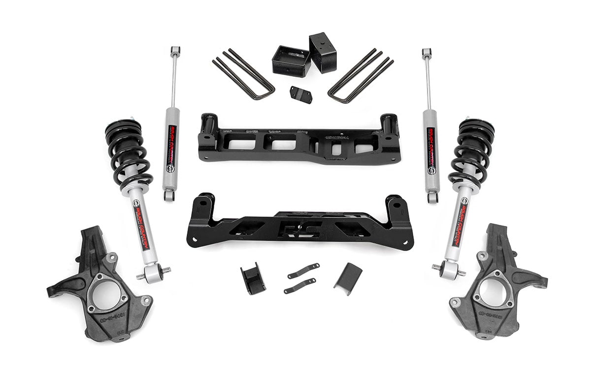 Rough Country 5-Inch Lift Kit with N3 Shocks for Silverado/Sierra 1500 2WD