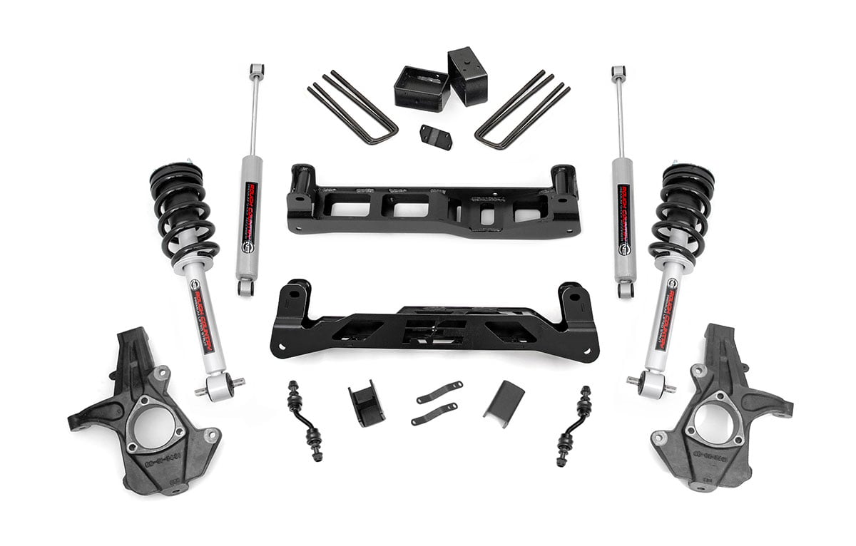 Rough Country 5-Inch Lift Kit with N3 Shocks for Silverado/Sierra 1500 2WD