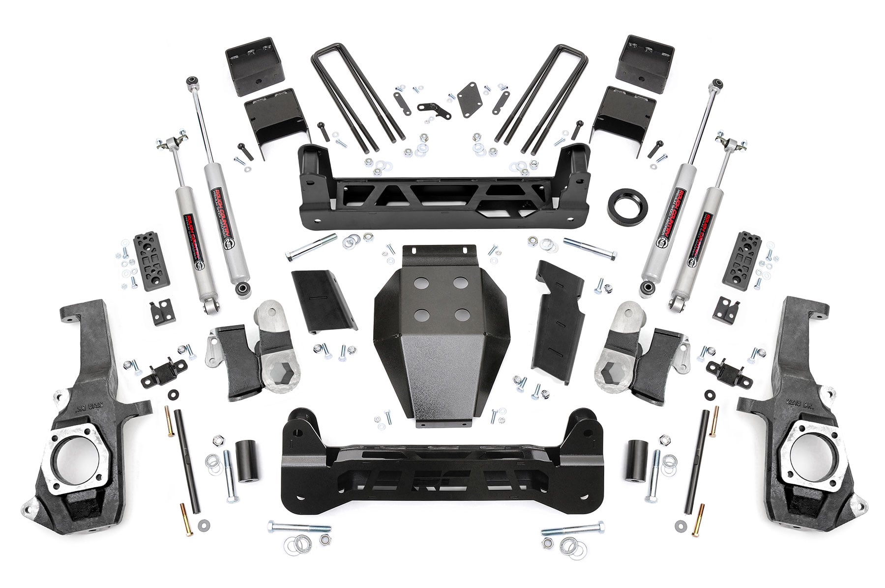 Rough Country 7.5-Inch Lift Kit with N3 Shocks for Silverado/Sierra HD