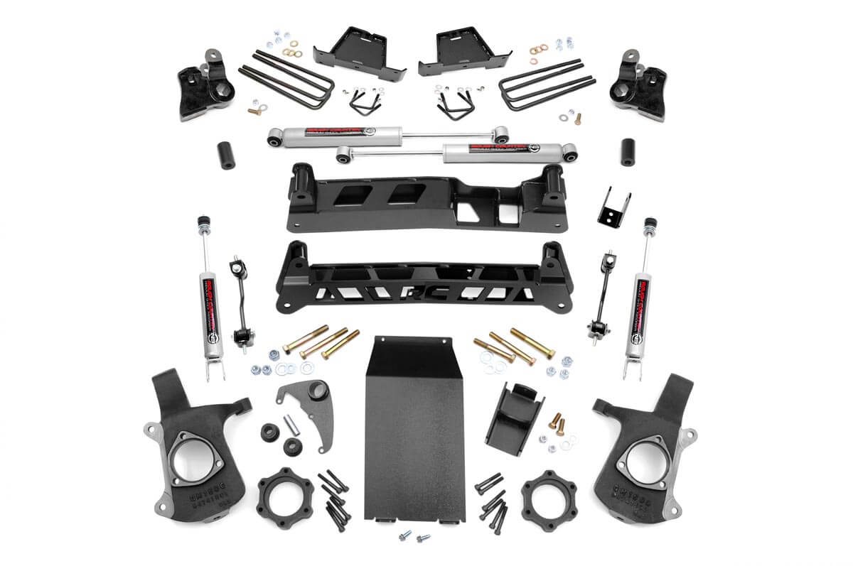 Rough Country 4-Inch Lift Kit with N3 Shocks for Silverado 1500 4WD