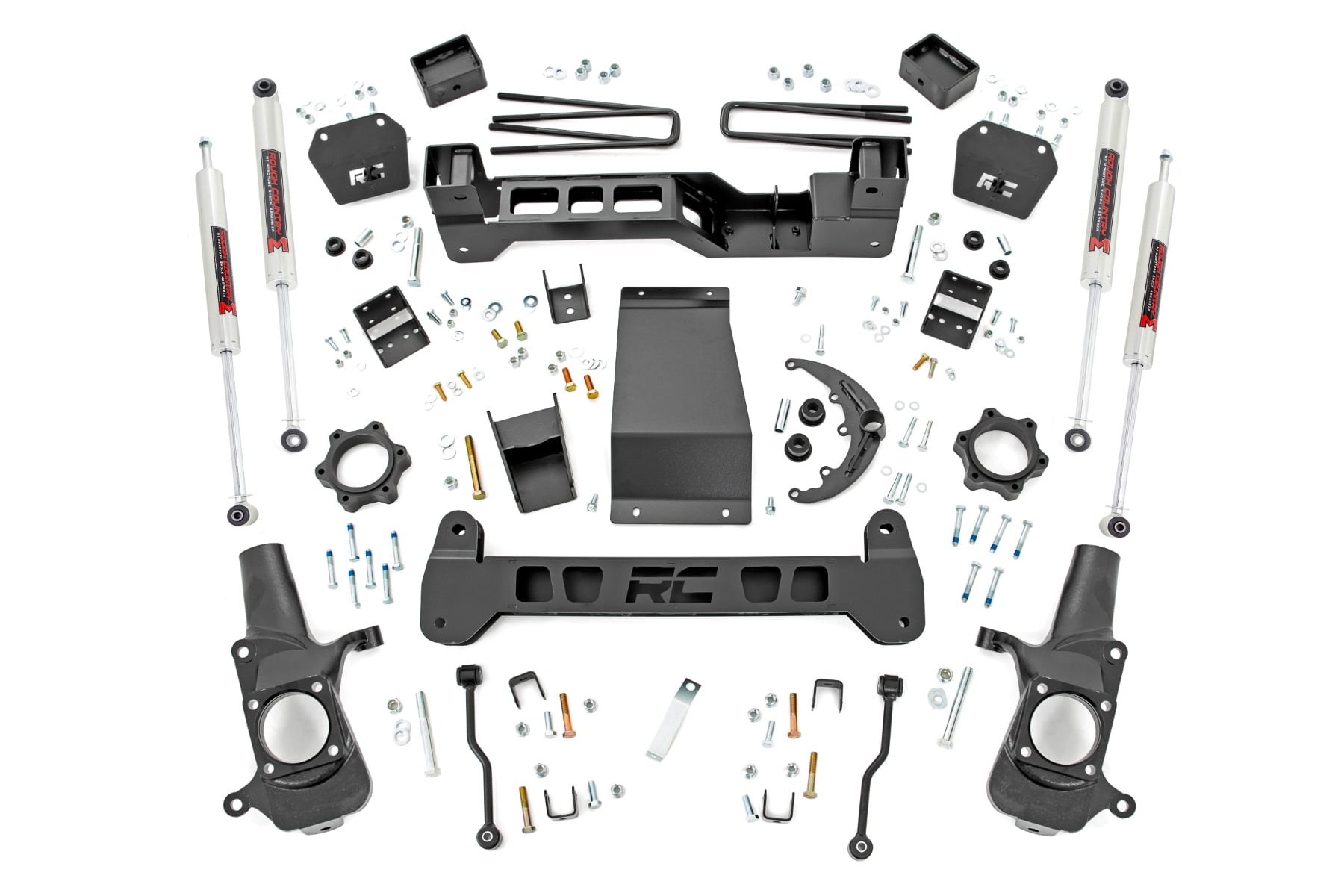 Rough Country 6-Inch Lift Kit with M1 Shocks for Silverado & Sierra 4WD