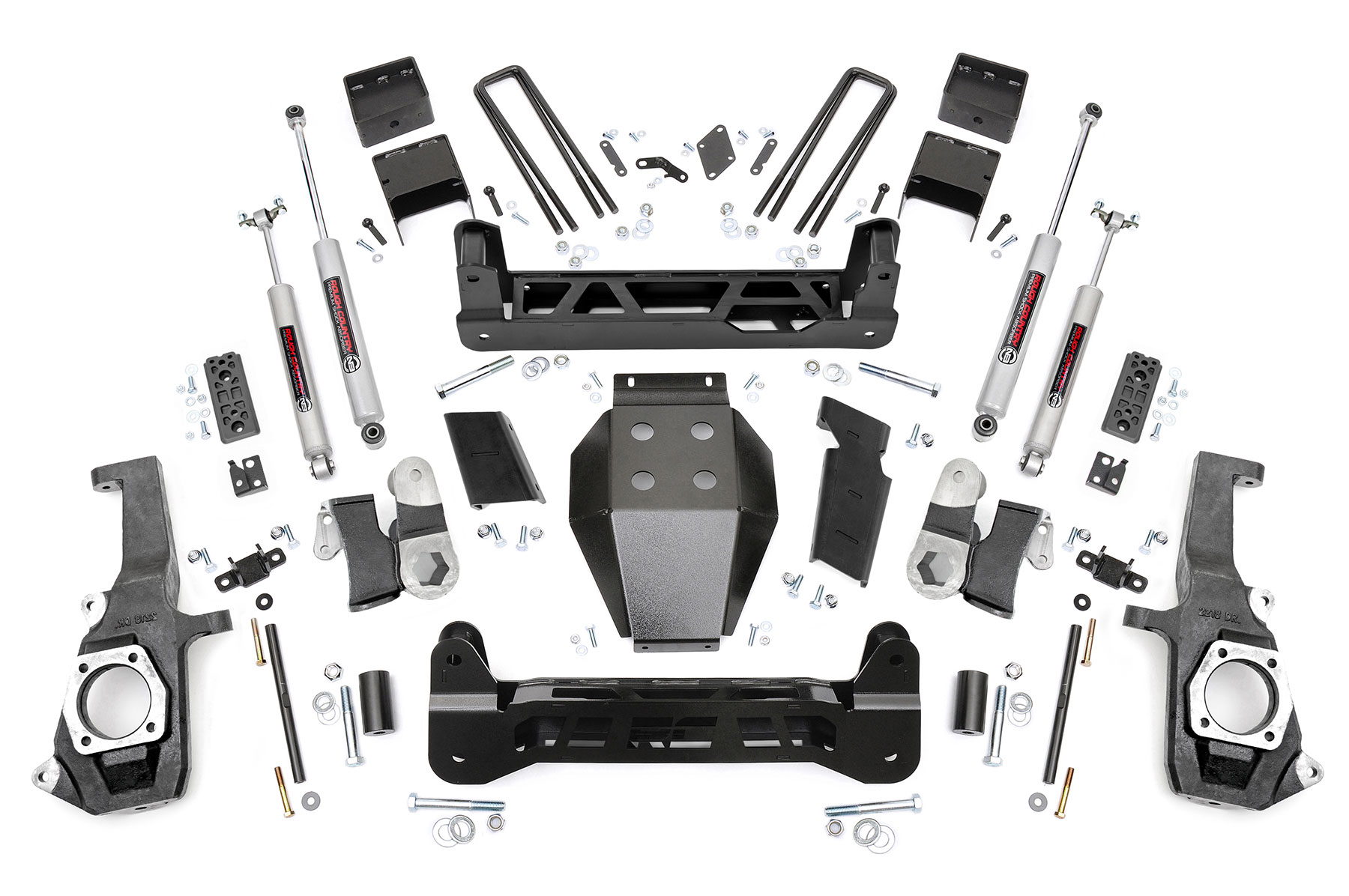 Rough Country 5-Inch Lift Kit with N3 Shocks for Silverado & Sierra HD