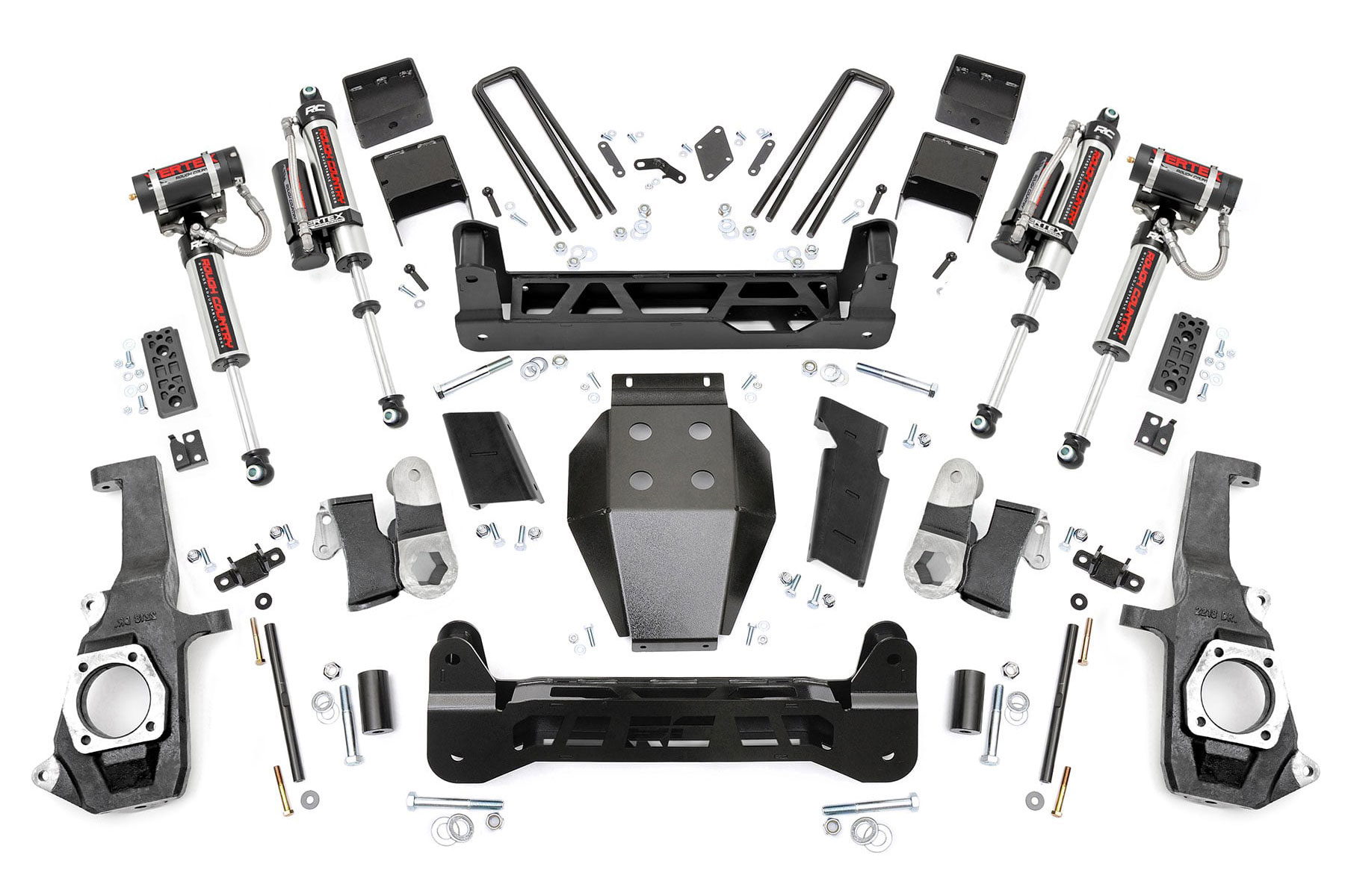 Rough Country 5-Inch Lift Kit with Vertex Shocks for Silverado/Sierra HD 2011-2019