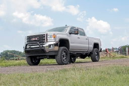 5-Inch Lift Kit with V2 Shocks for Silverado & Sierra HD, view 2 — Rough Country 26070