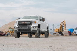 5-Inch Lift Kit with V2 Shocks for Silverado & Sierra HD, view 3 — Rough Country 26070