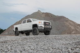 5-Inch Lift Kit with V2 Shocks for Silverado & Sierra HD, view 4 — Rough Country 26070