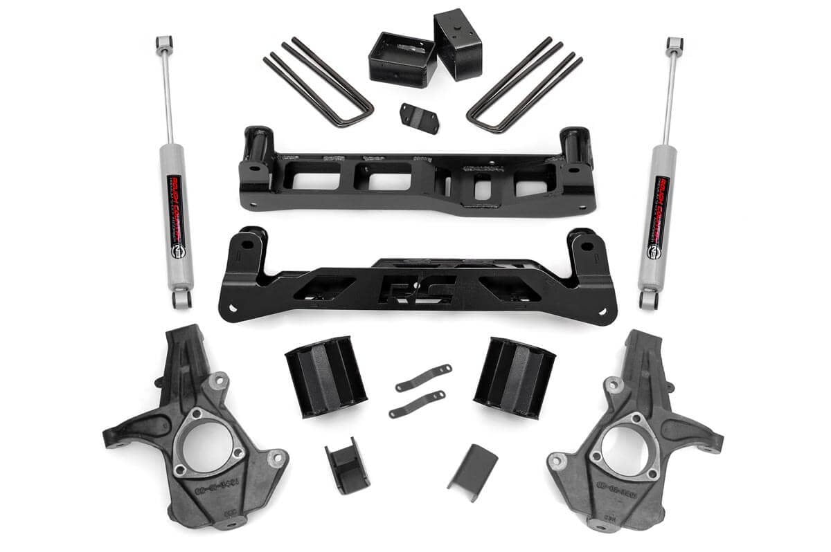 Rough Country 5-Inch Lift Kit with N3 Shocks for Silverado/Sierra 1500 2WD