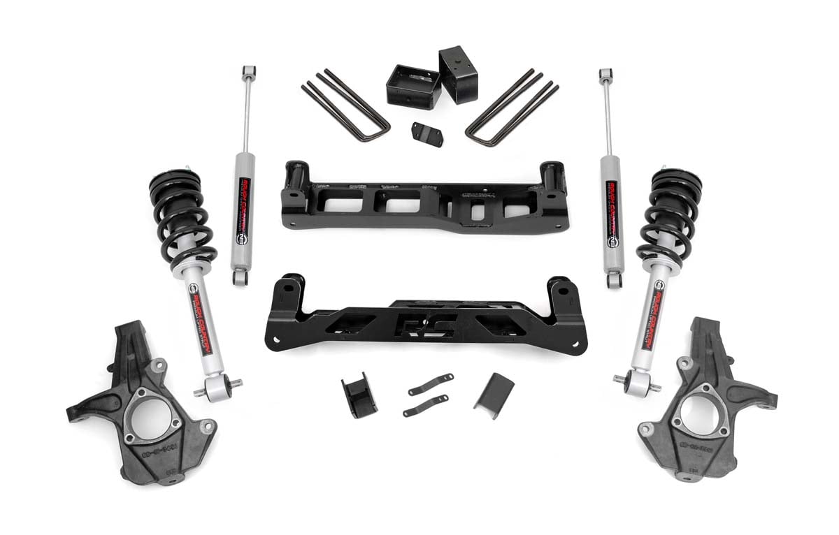 Rough Country 5-Inch Lift Kit with N3 Shocks for Silverado & Sierra 1500 2WD