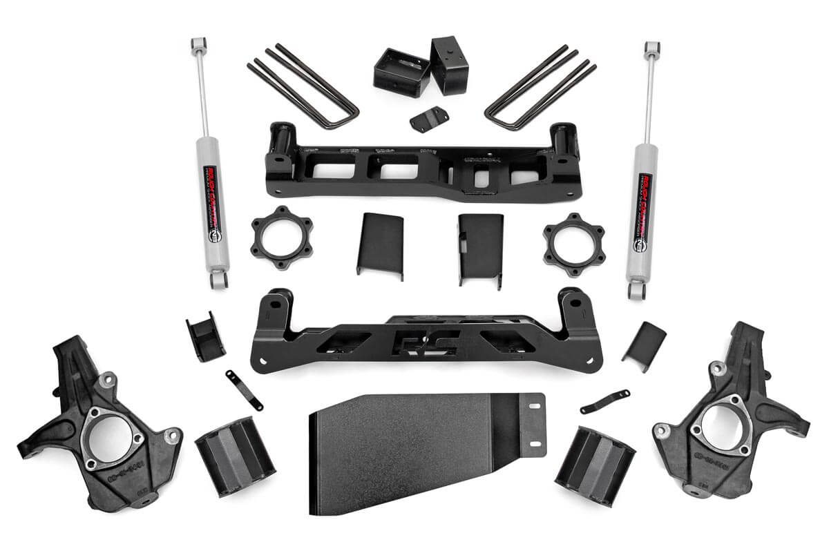 Rough Country 5-Inch Lift Kit with N3 Shocks for Silverado & Sierra 1500