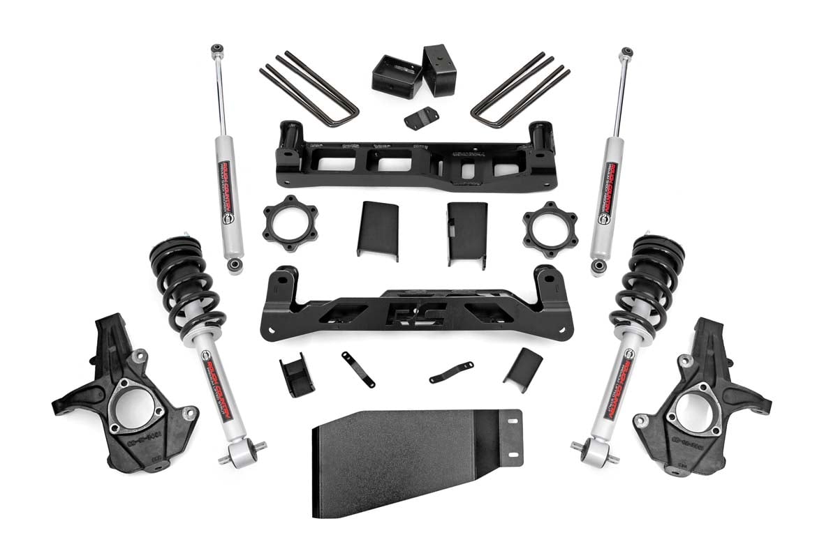 Rough Country 5-Inch Lift Kit with N3 Shocks for Silverado/Sierra 1500