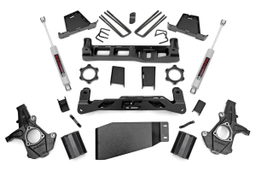 7.5-Inch Lift Kit for Silverado 1500 / Sierra 1500 4WD (2007–2013) dimension diagram, Rough Country 26430