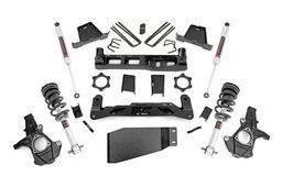 7.5-Inch Lift Kit with M1 Shocks for Silverado/Sierra (2007–2013) dimension diagram, Rough Country 26440