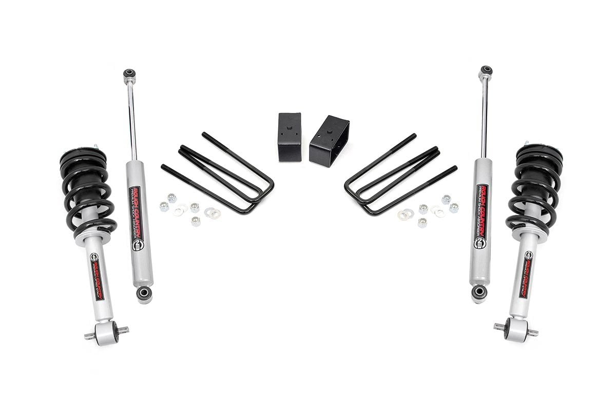 Rough Country 3.5-Inch Lift Kit with N3 Shocks for Silverado/Sierra 2WD