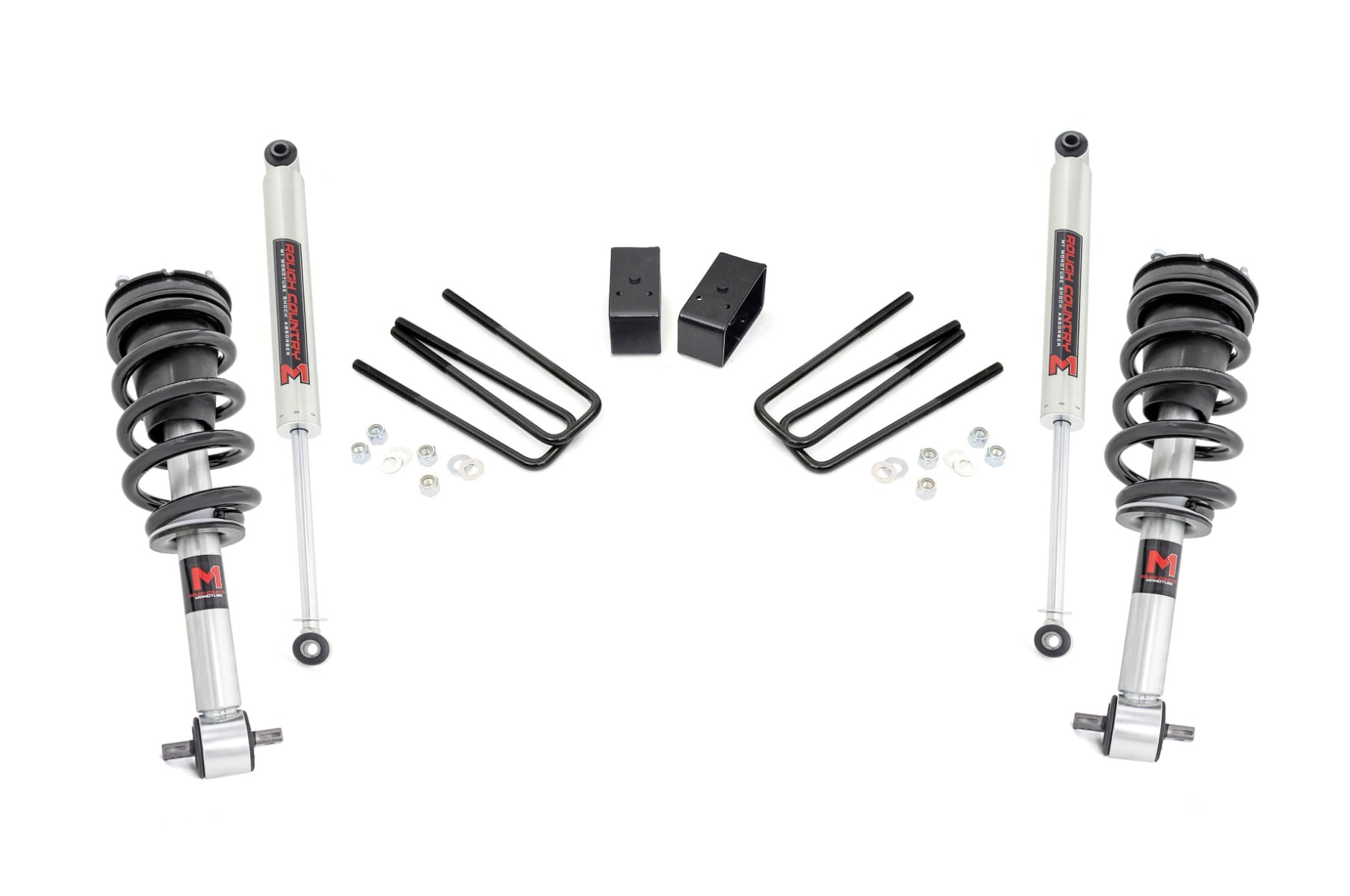 Rough Country 3.5-Inch Lift Kit with M1 Struts for Silverado & Sierra 1500 2WD