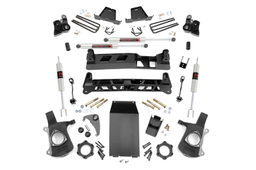 6-Inch Lift Kit with M1 Shocks for Silverado/Sierra 1500 4WD, Rough Country 27240
