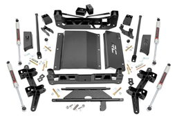 4-Inch Lift Kit with M1 Monotube Shocks for Tahoe & Suburban dimension diagram, Rough Country 27440