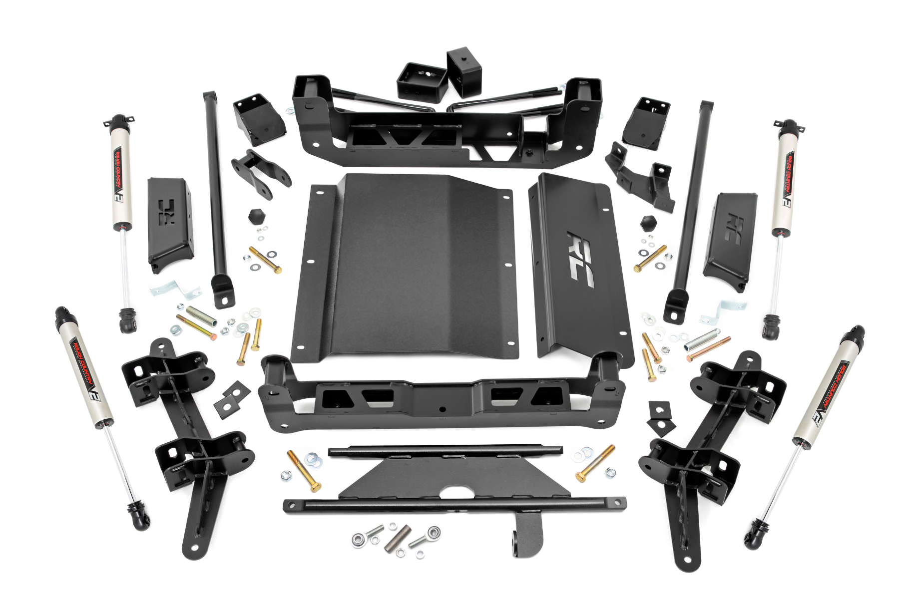 Rough Country 4-Inch Lift Kit with V2 Monotube Shocks for Chevy Tahoe/Suburban