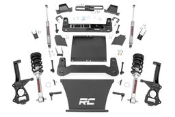 6-Inch Lift Kit with N3 Shocks for Silverado & Sierra 4WD — Part 27532 dimension diagram, Rough Country