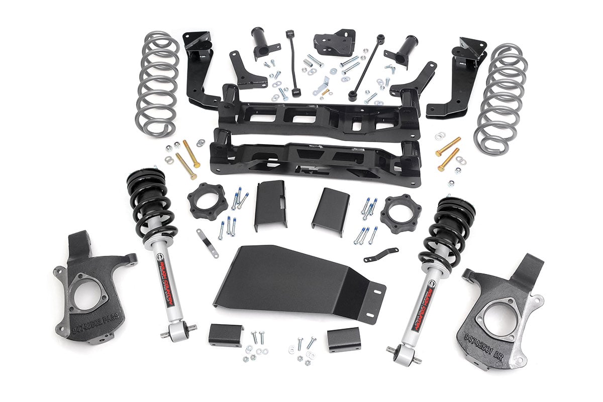 Rough Country 7.5-Inch Lift Kit with Loaded Struts for Tahoe and Yukon