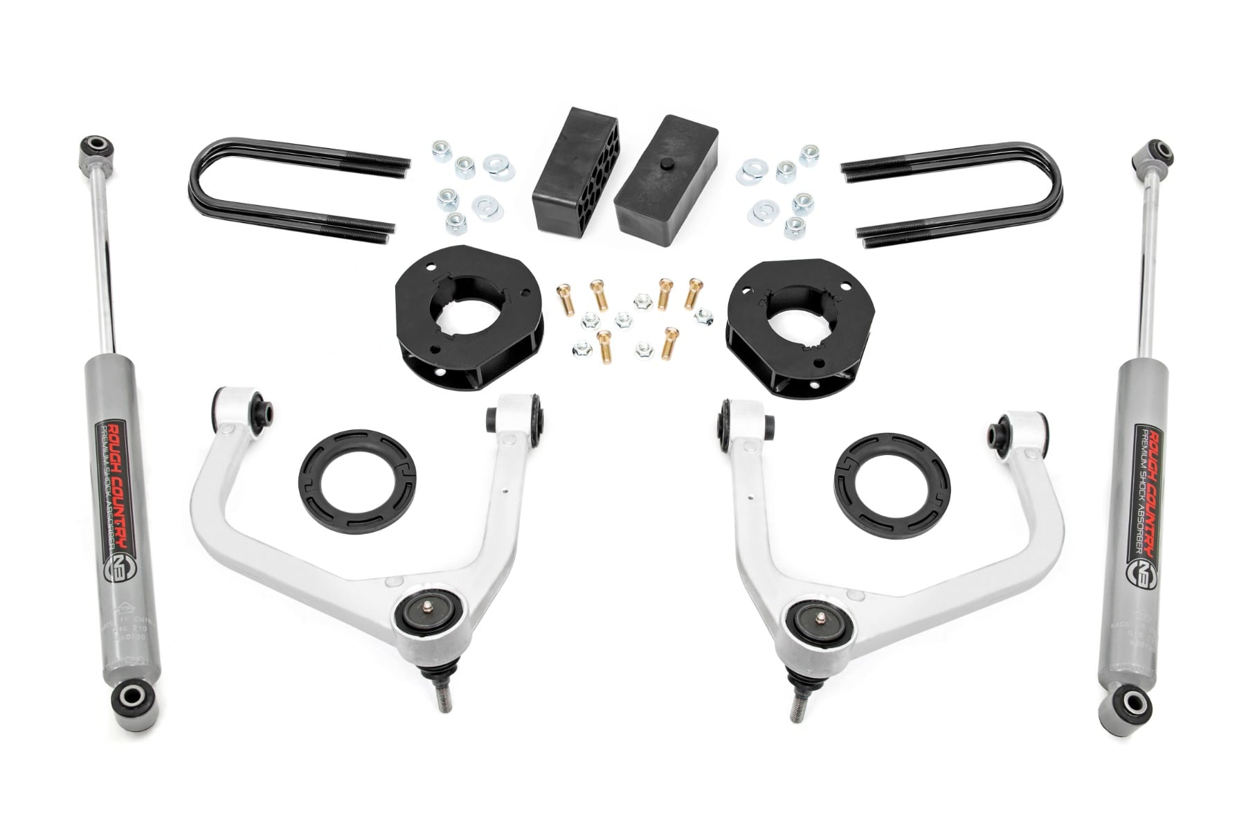 Rough Country 3.5-Inch Lift Kit with N3 Shocks for GMC Sierra 1500