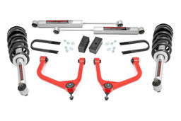 3.5-Inch Lift Kit with N3 Shocks for 2019–2024 GMC Sierra 1500 — Red, Rough Country 28831RED