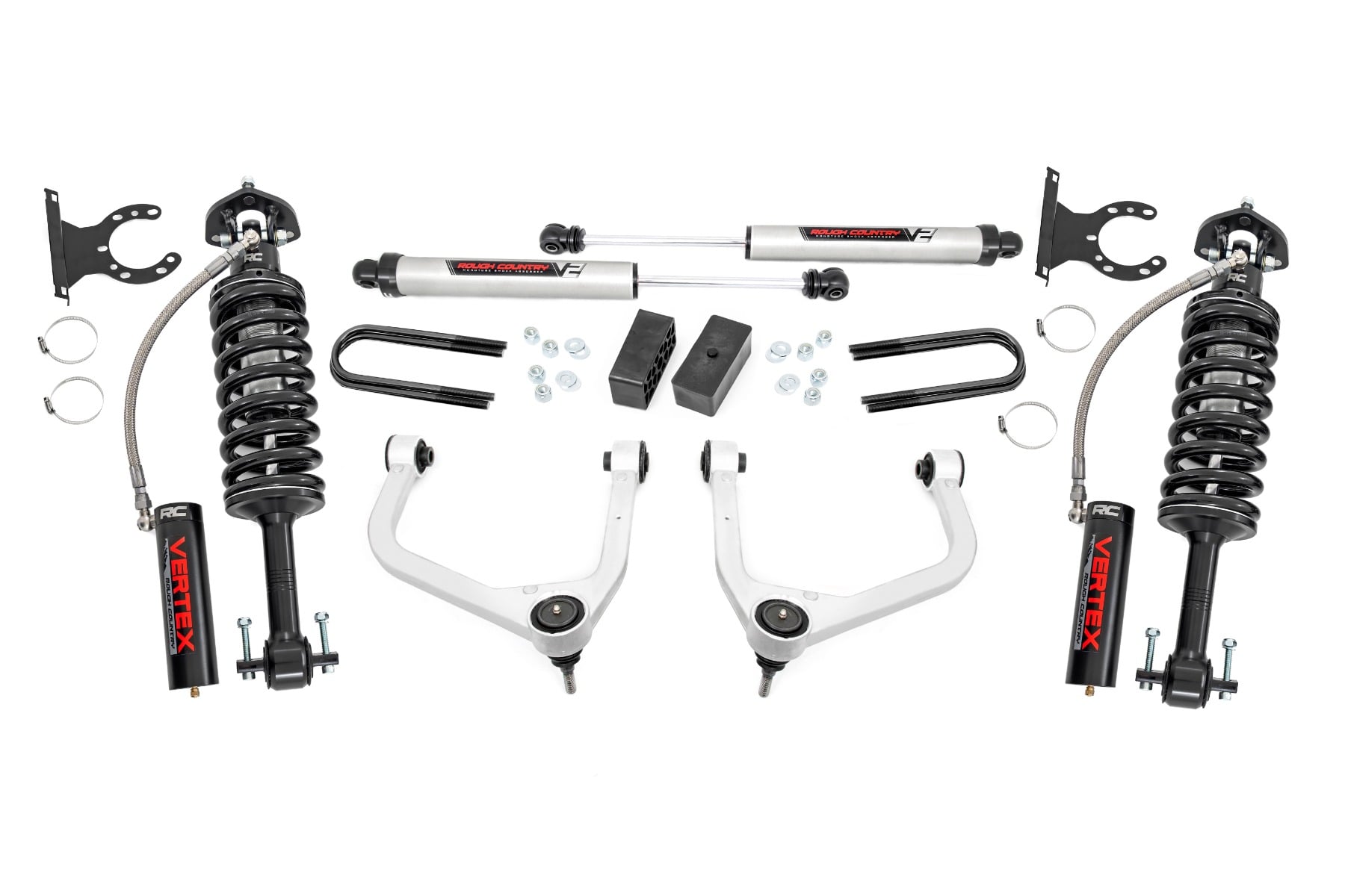 Rough Country 3.5-Inch Lift Kit with Vertex Shocks for 2025 GMC Sierra 1500