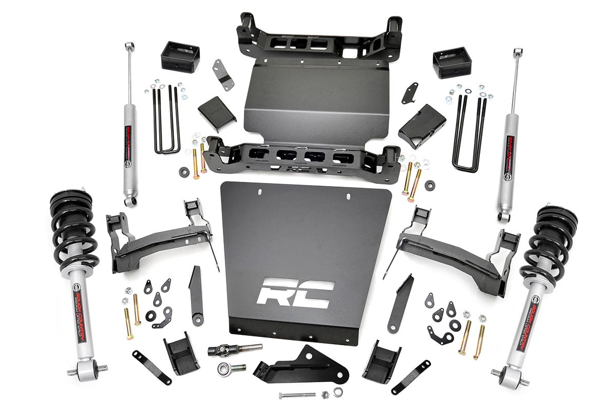 5-Inch Lift Kit with N3 Shocks for Silverado/Sierra 1500 4WD — Rough Country 29133