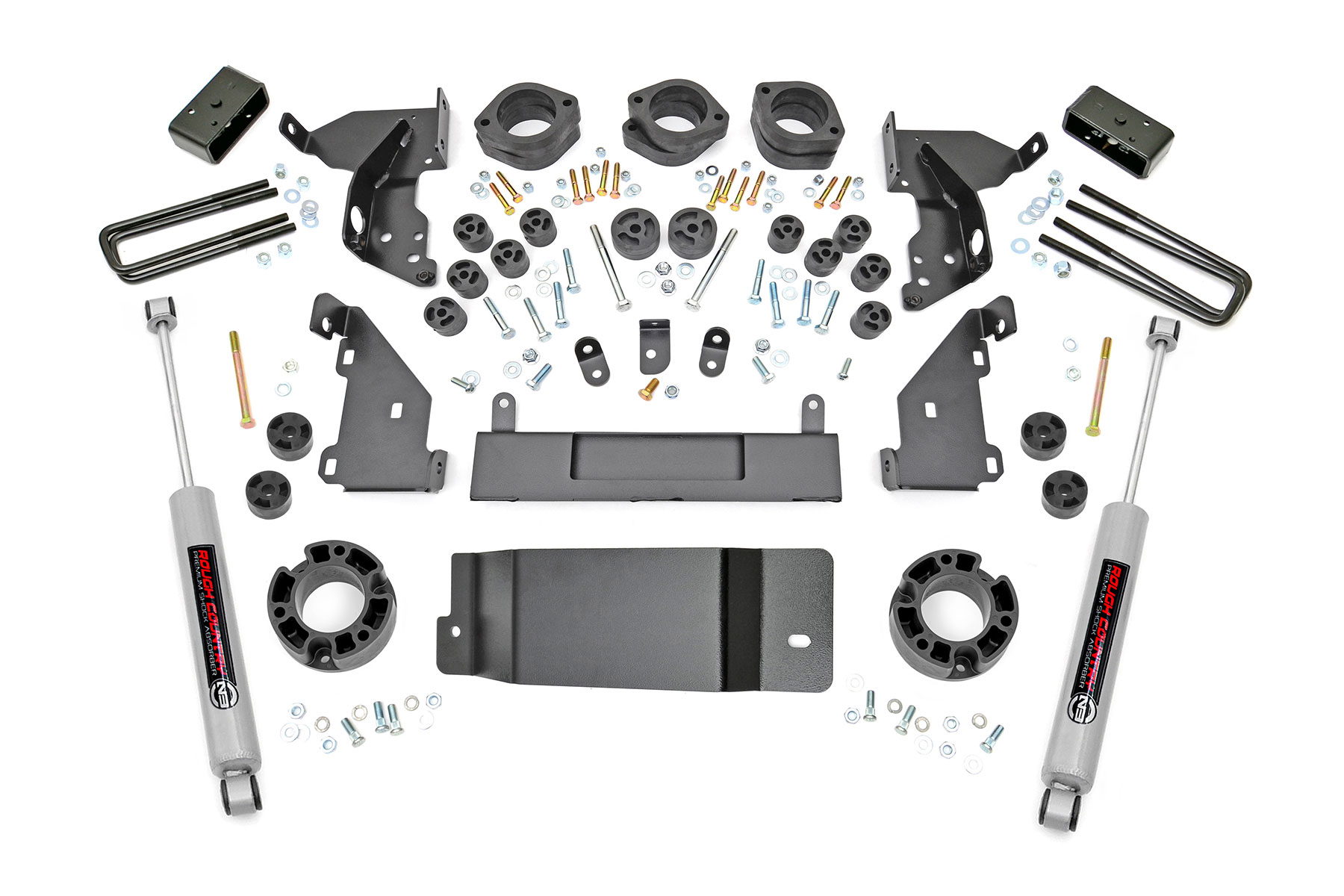 Rough Country 4.75-Inch Lift Kit with N3 Shocks for Silverado/Sierra 1500 4WD