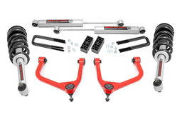 3.5-Inch Lift Kit with N3 Shocks for 2019–2024 Silverado 1500, Rough Country 29532RED
