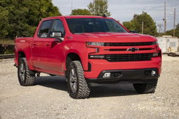 3.5-Inch Lift Kit with Vertex Struts for Silverado 1500 (2019–2024) — Red, view 5, Rough Country 29557RED