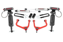 3.5-Inch Lift Kit with Vertex Struts for Silverado 1500 (2019–2024) — Red, Rough Country 29557RED
