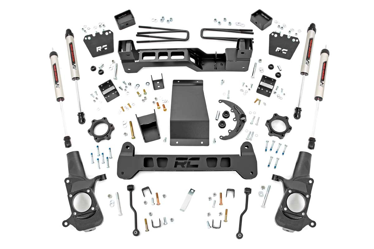 Rough Country 6-Inch Lift Kit with V2 Shocks for Silverado/Sierra 2500 HD 4WD