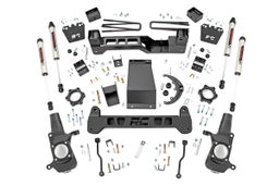 6-Inch Lift Kit with V2 Shocks for Silverado/Sierra 2500 HD 4WD, Rough Country 29770