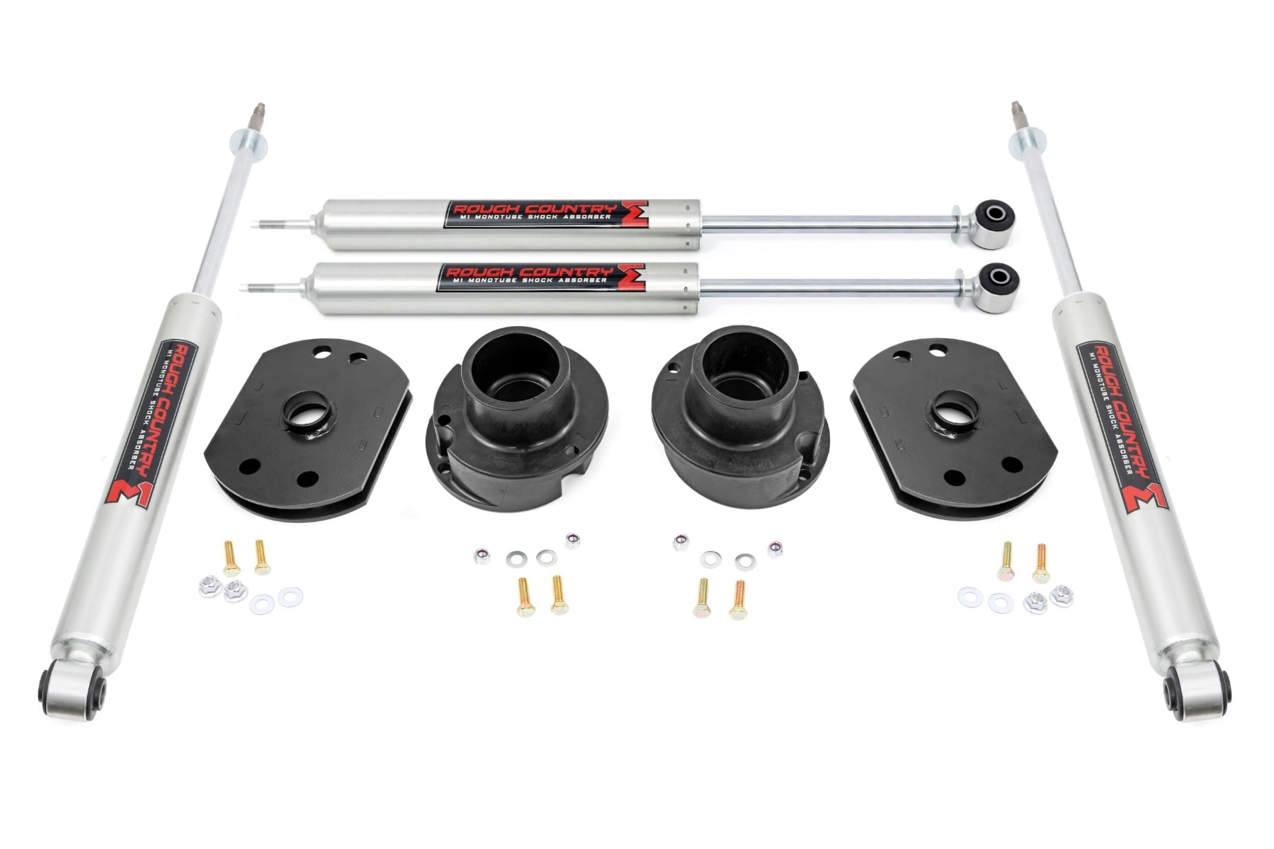 Rough Country 2.5-Inch Lift Kit with M1 Shocks for 2014-2025 Ram 2500 4WD