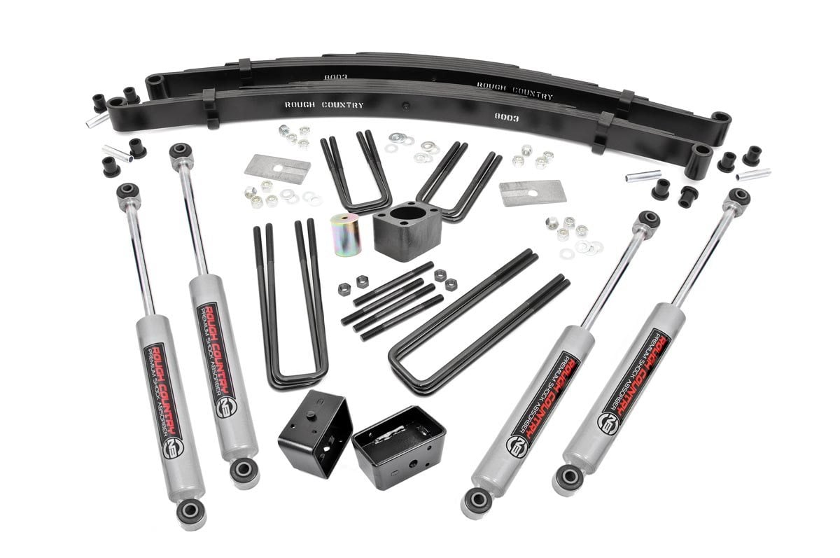 Rough Country 4-Inch Lift Kit with N3 Shocks for Dodge W100–W300 4WD