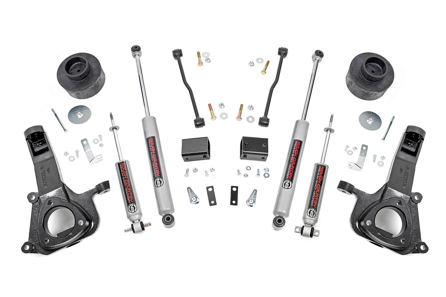 Rough Country 4-Inch Lift Kit with N3 Shocks for Ram 1500 2WD