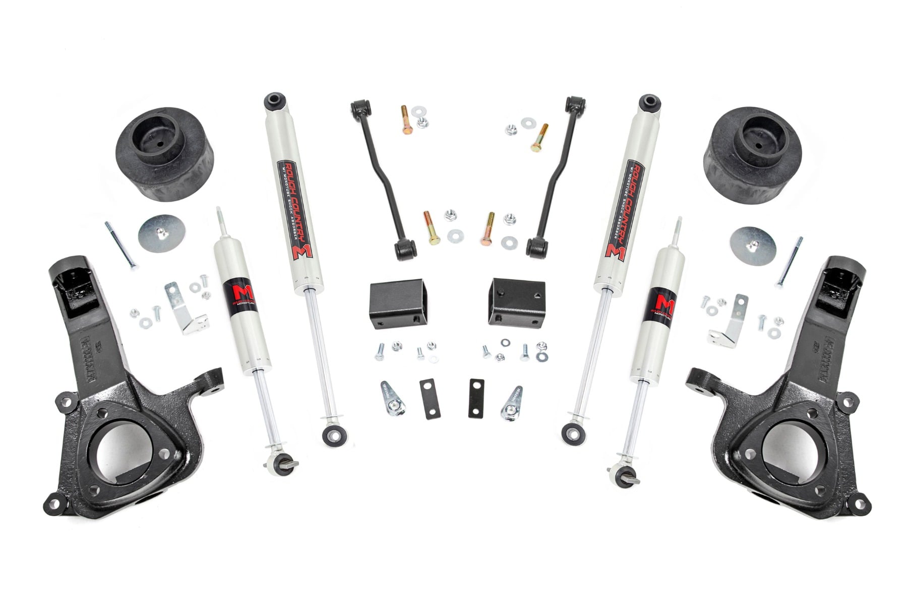 Rough Country 4-Inch Lift Kit with M1 Shocks for Ram 1500 2WD
