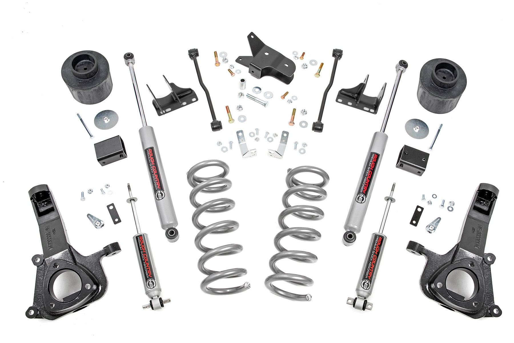 Rough Country 6-Inch Lift Kit with N3 Shocks for Ram 1500 2WD