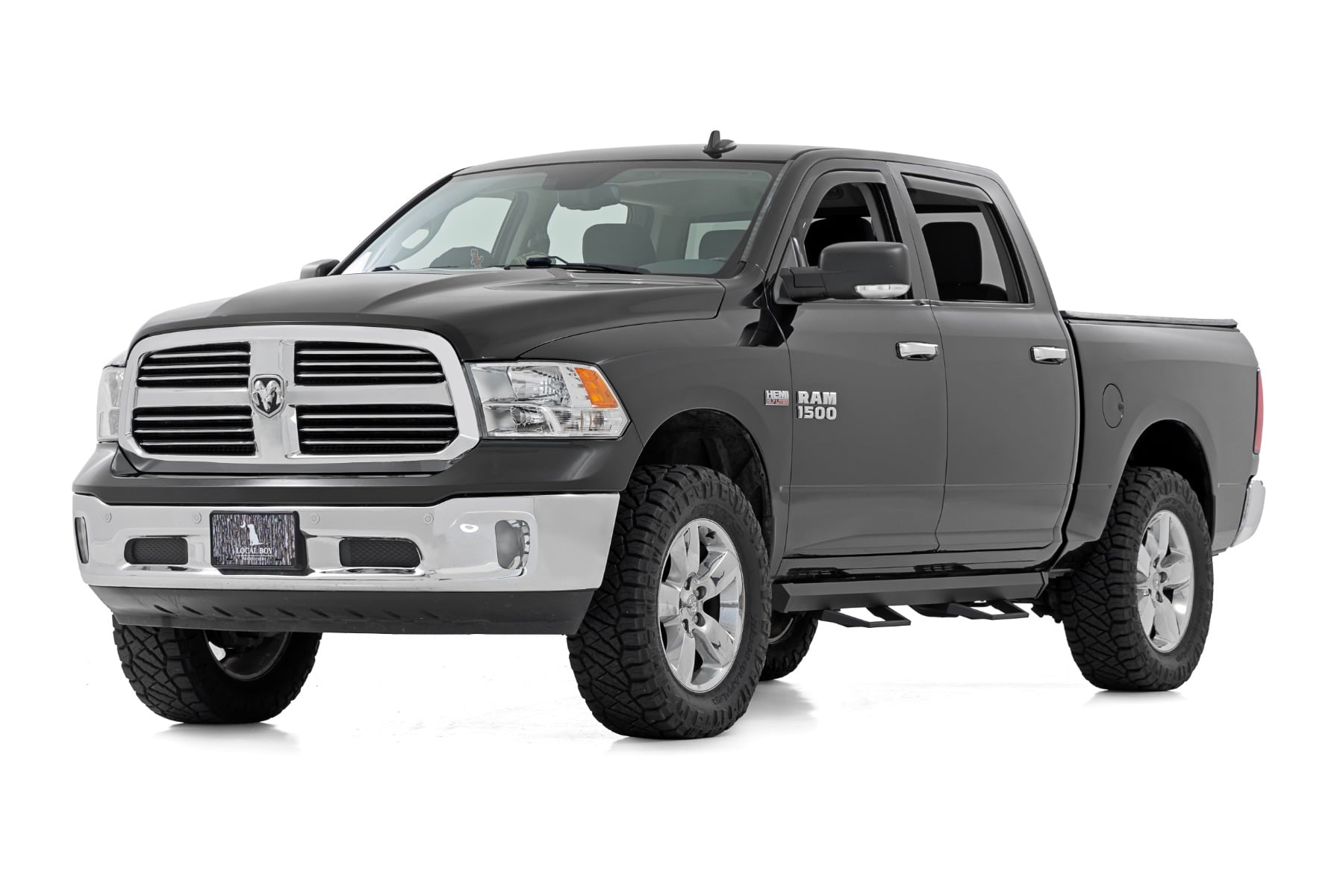 SRL2 Adjustable Aluminum Step Rails for Crew Cab (76-Inch), Rough Country 31015