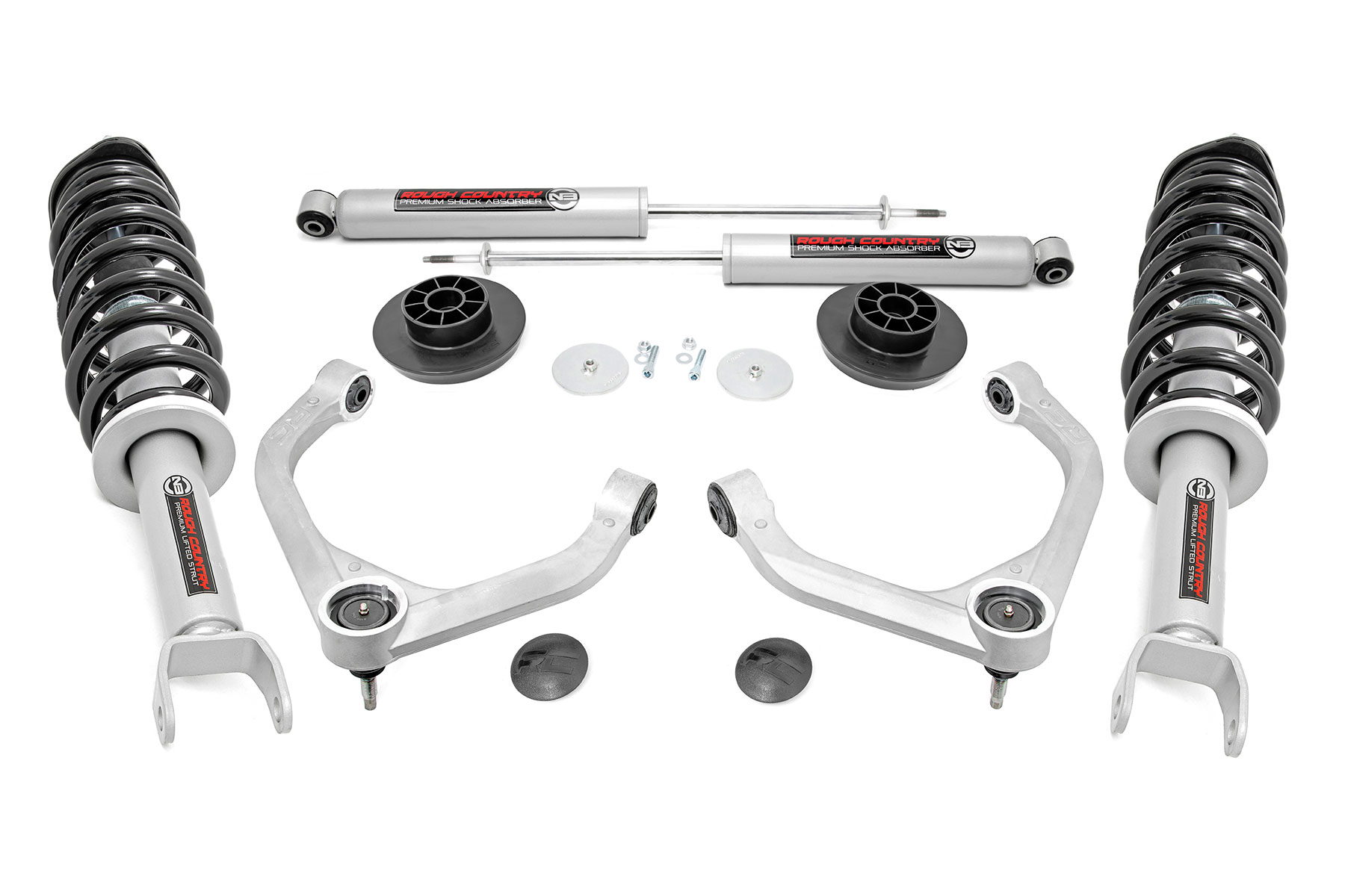 Rough Country 3.5-Inch Lift Kit with N3 Shocks for 2019–2025 Ram 1500