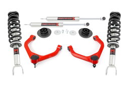 3.5-Inch Lift Kit with M1 Shocks for Ram 1500 2WD/4WD (2019-2025), Rough Country 31440RED