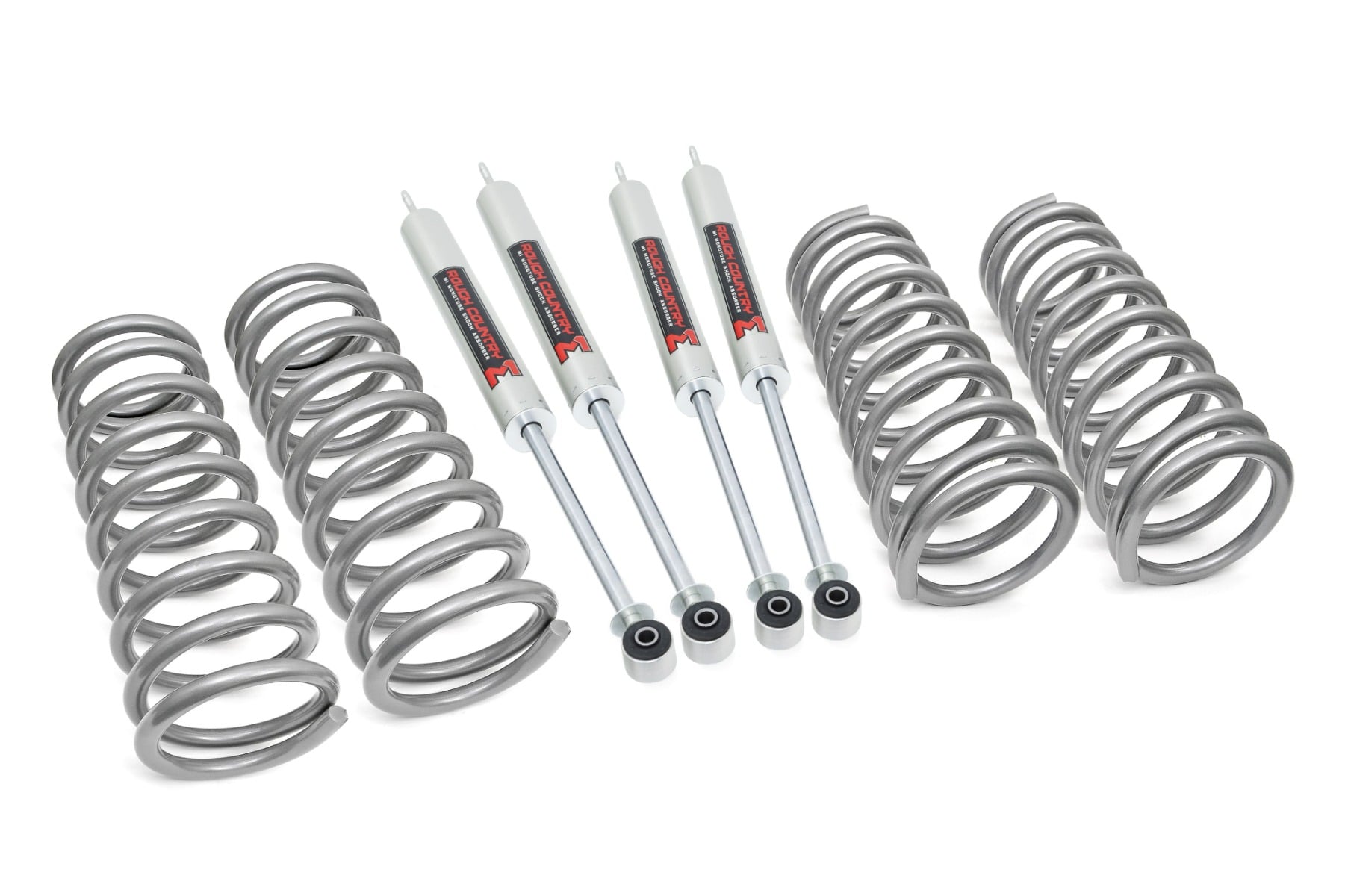 Rough Country 2.5-Inch Lift Kit with M1 Monotube Shocks for 2014–2018 Ram 2500 4WD