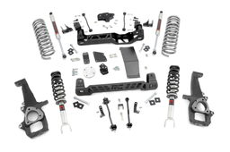 6-Inch Lift Kit with M1 Struts for Ram 1500 4WD dimension diagram — Rough Country 33240
